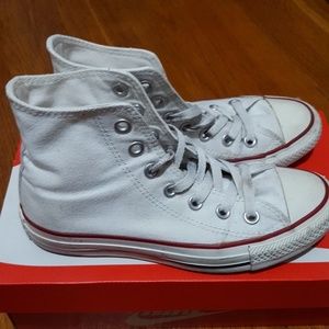 Converse white high top